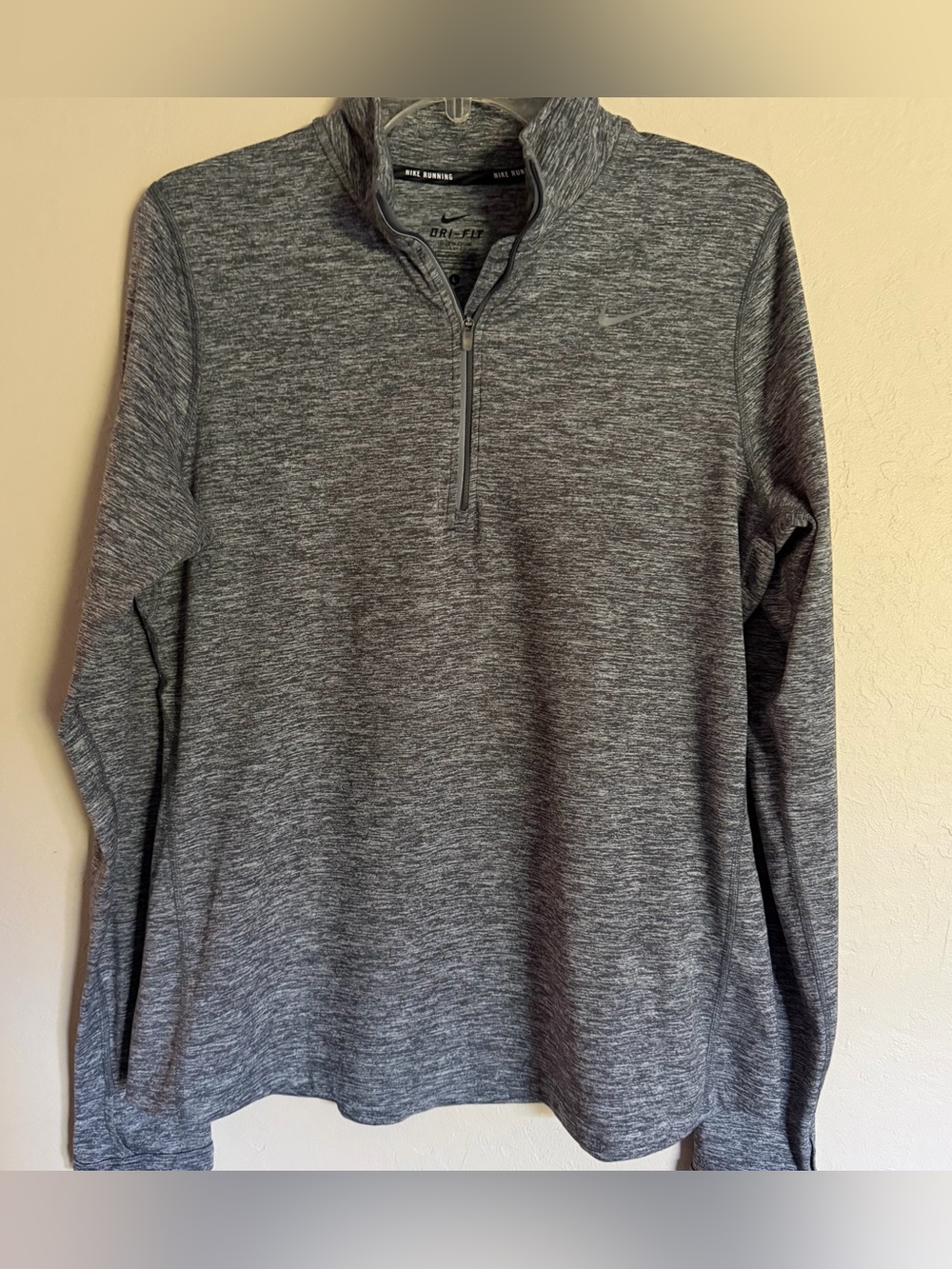 Unisex Nike Dri-Fit Running Long Sleeve 1/4 Zip Athletic Shirt Women’s Sz L